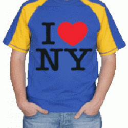 Футболка I love NY , Футболки с надписями. > Магазин модной